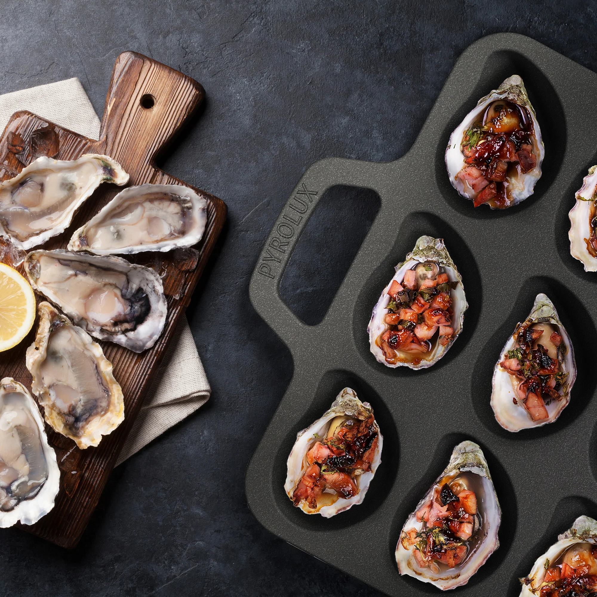 PYROCAST 12 Piece Oyster Tray - Image 4
