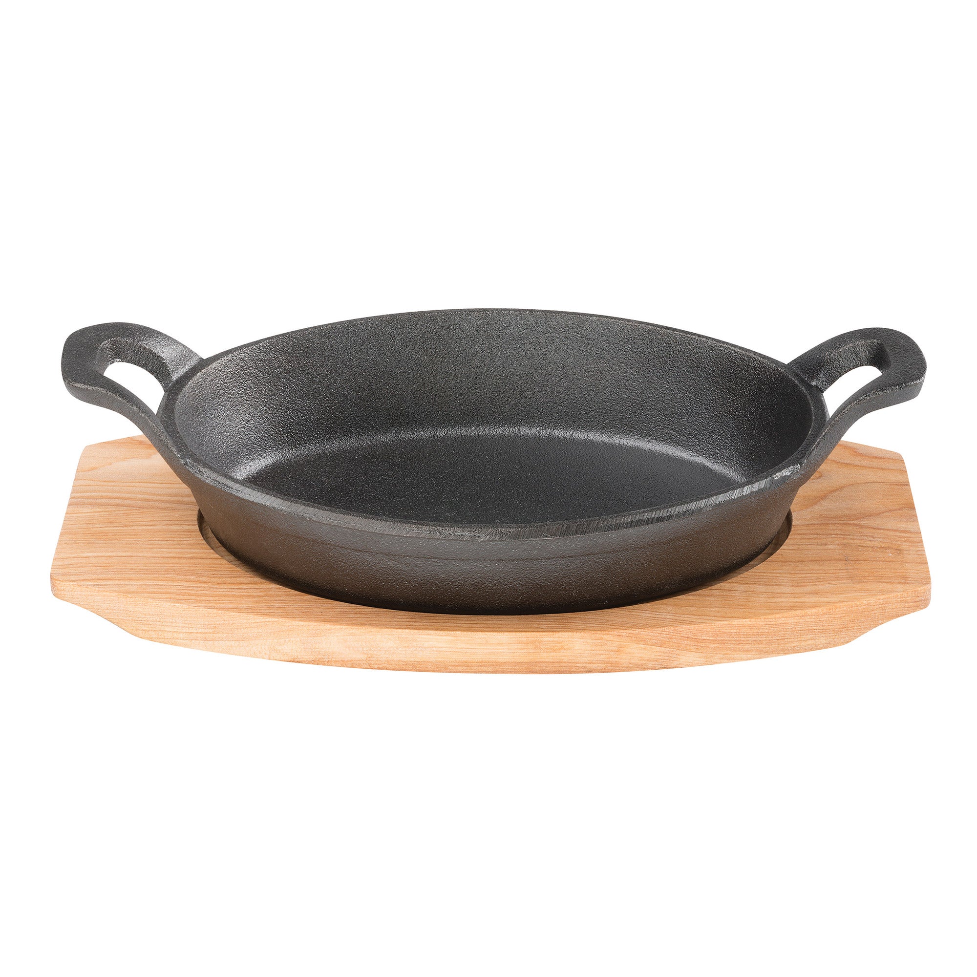 PYROCAST Oval Gratin with Maple Tray