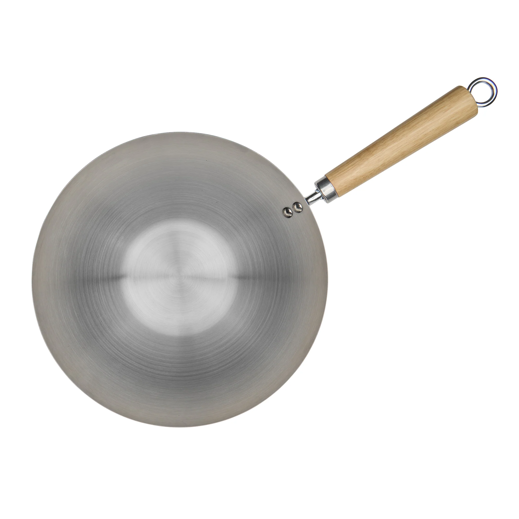 Wok with Wood Handle - Image 3