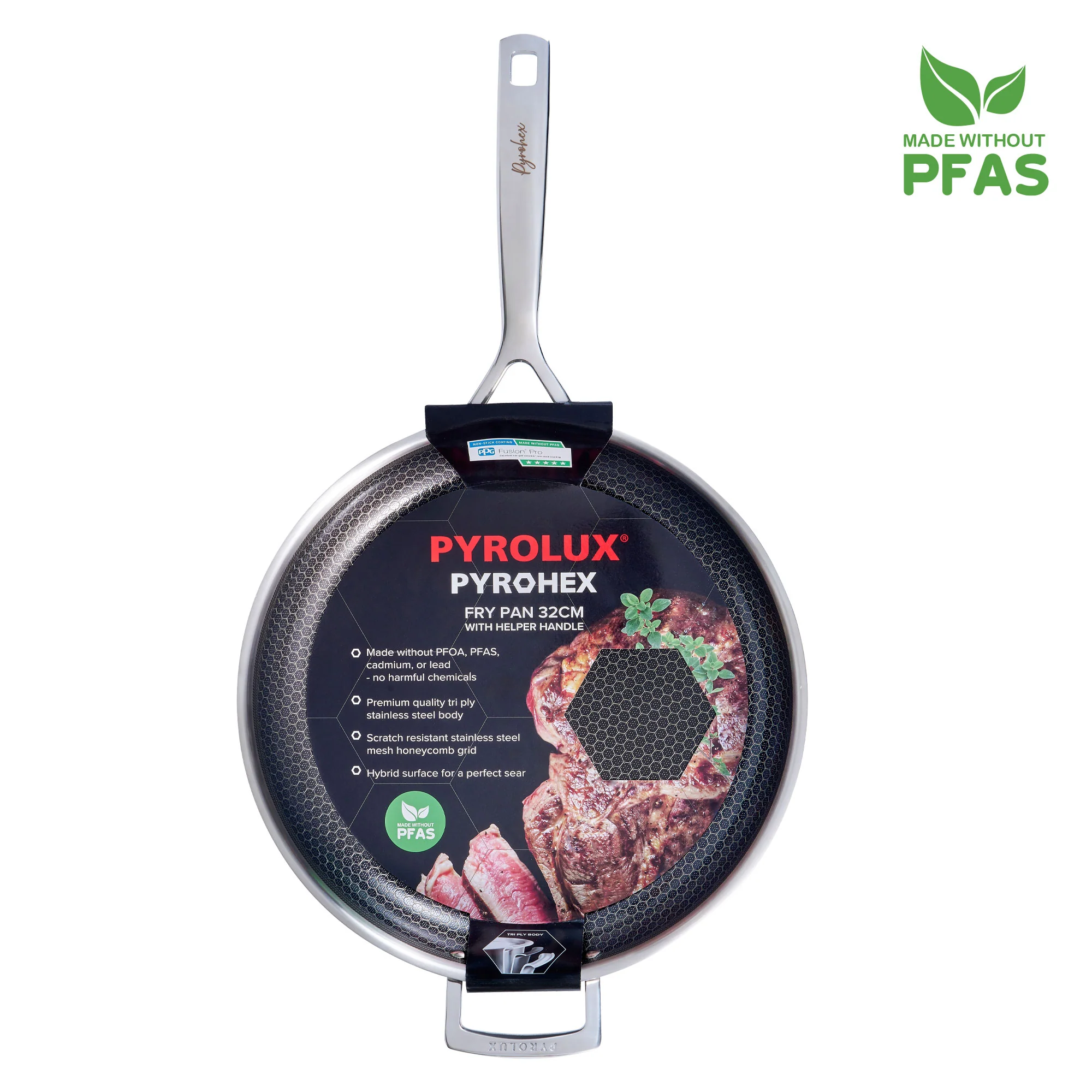 Pyrohex Fry Pan With Helper Handle - Image 7